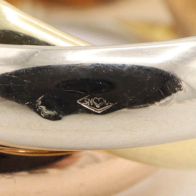 希少 仕上済 Cartier カルティエ トリニティ リング 指輪 750 K18YG WG