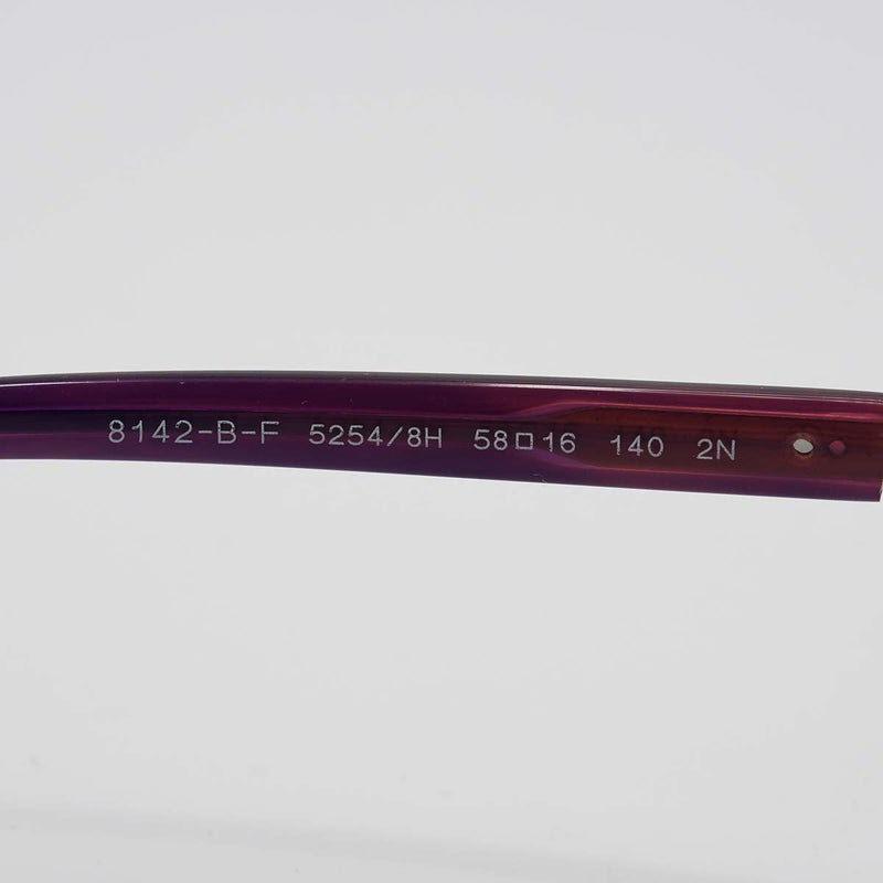 BVLGARI ブルガリ サングラス 8142-B-F 8254/8H パープル ラインストーン 度無し ケース付 H18660