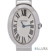 稼働 腕時計 Cartier カルティエ ベニュワール 750 クォーツ シルバー色文字盤 ケース 2026.6月電池 H23720