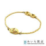 GIVENCHY ジバンシィ ロゴプレート ブレスレット ブレス ゴールドカラー Gロゴ レディース ヴィンテージ アクセサリー H9291
