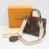 LOUIS VUITTON LV ルイヴィトン ハンドバッグ オンザゴー PM M46373 2way モノグラム 箱袋 25k713-1