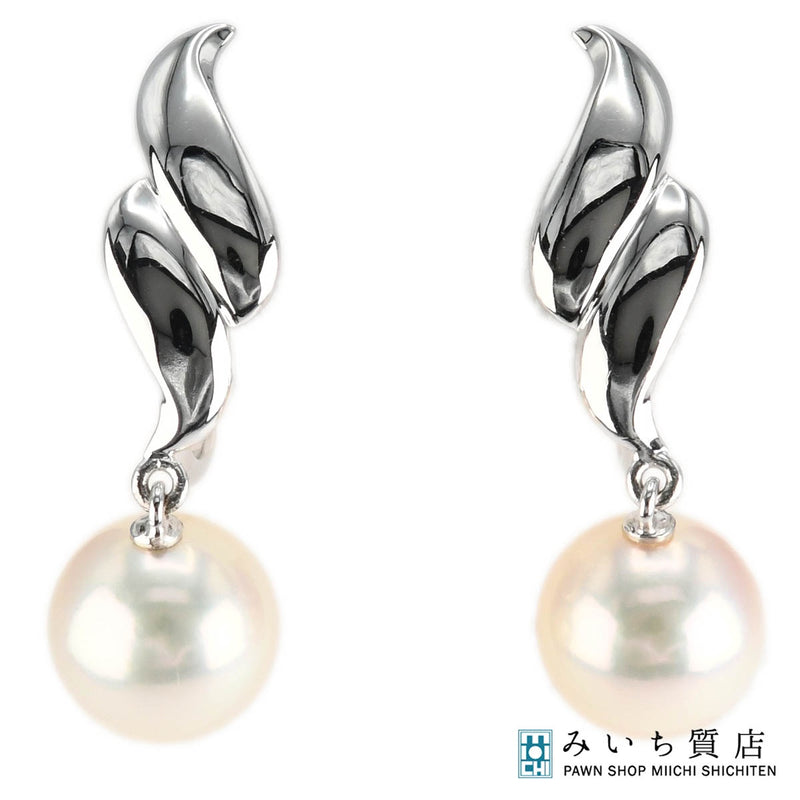 仕上済 MIKIMOTO ミキモト パール イヤリング K18 約6.3g ジュエリー ケース有 24k649-4