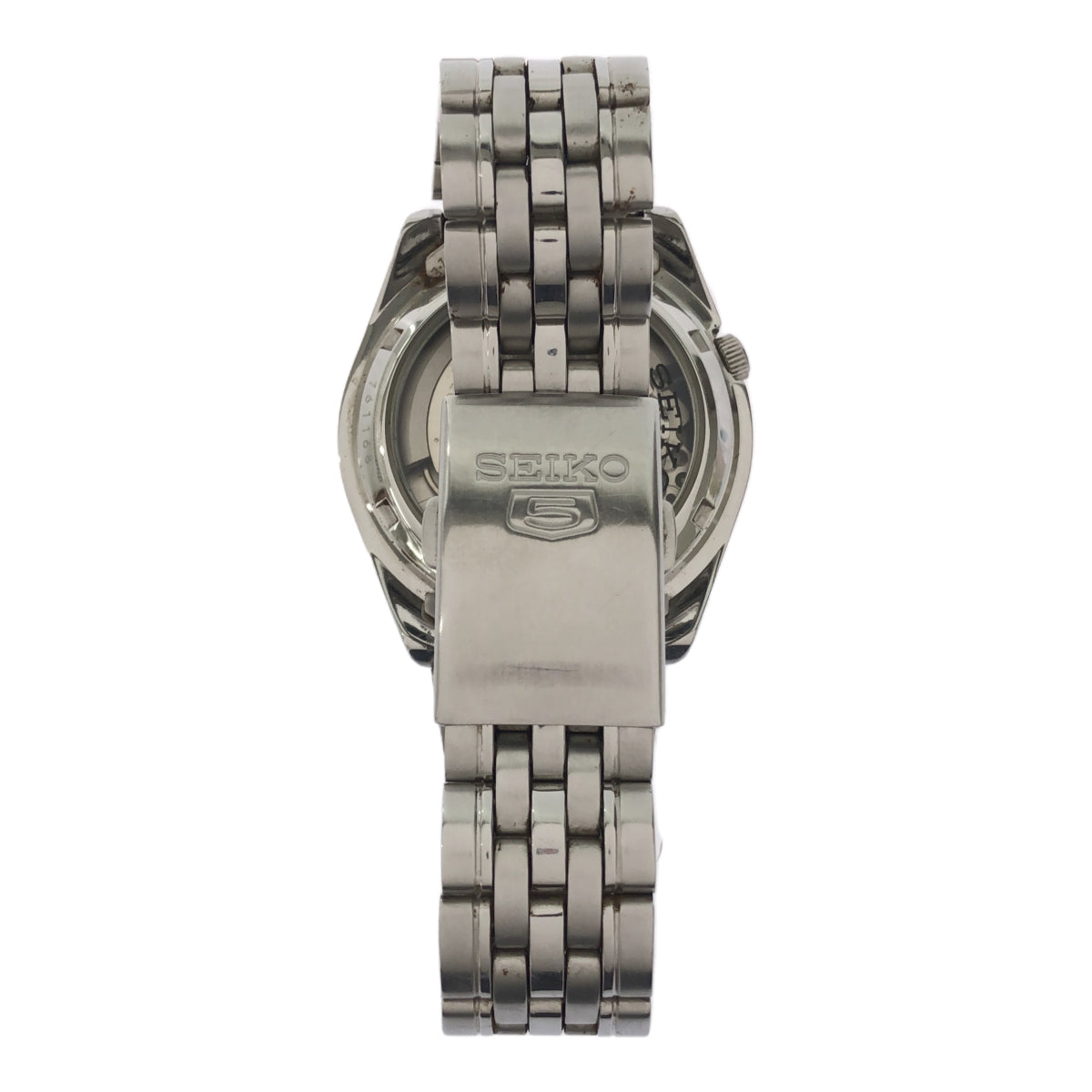 稼働 腕時計 SEIKO セイコー セイコー5 自動巻き 7S26-01V0 シルバー色