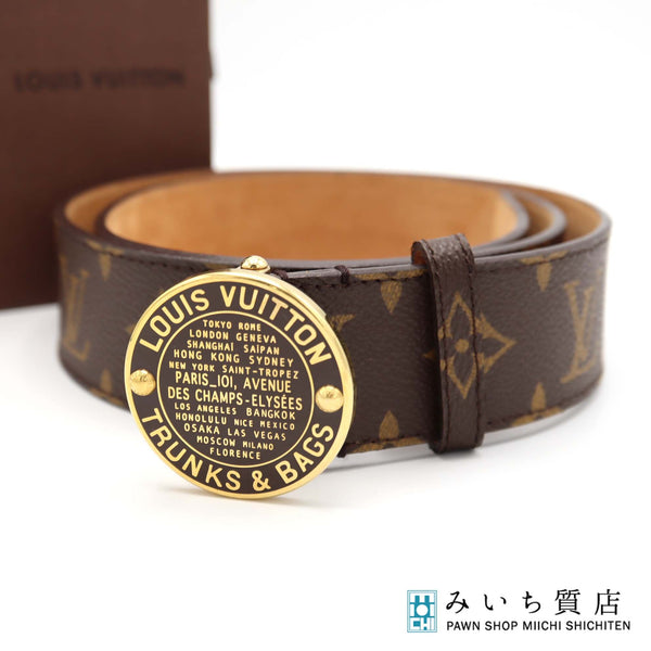 LOUIS VUITTON LV ルイヴィトン ベルト M6975 サンチュール T&B 90/36 ブラウン 服飾小物 H5835