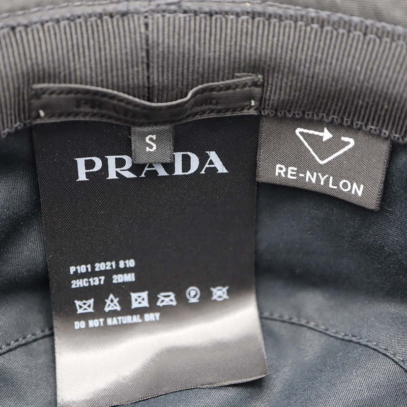 PRADA プラダ Re-Nylon バケットハット 2HC137_2DMI トライアングルロゴ 帽子 ブラック 25k402-1