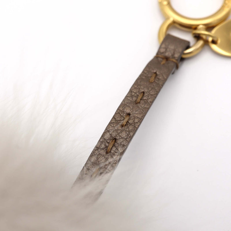 FENDI フェンディ チャーム ポンポンチャーム ファー グレー アクセサリー H17785