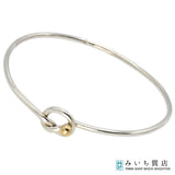 TIFFANY＆Co. ティファニー ラブノット ブレスレット ブレス バングル 925 750 シルバー ゴールド 約6.3g アクセサリー ok1243