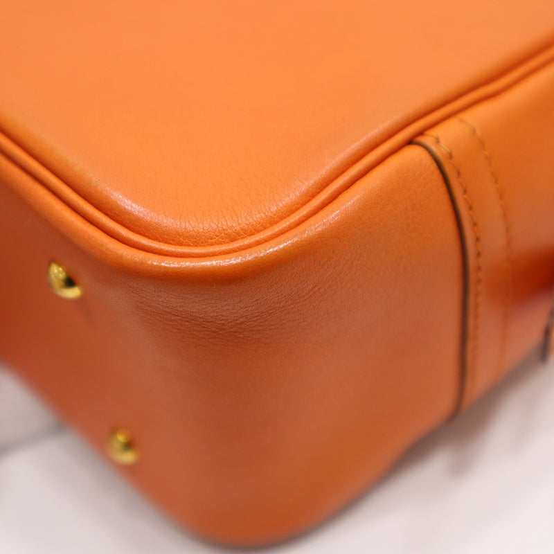 HERMES エルメス ミニプリュム プリュム20 ハンドバッグ 鞄 ◯X刻印 1994年製 オレンジ H20489