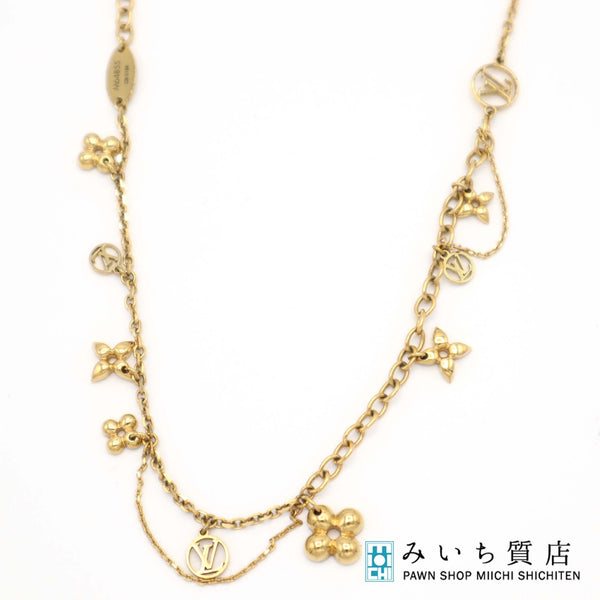 LOUIS VUITTON ルイ ヴィトン LV M64855 コリエ ブルーミング ネックレス アクセサリー 11.8g 23k557-3