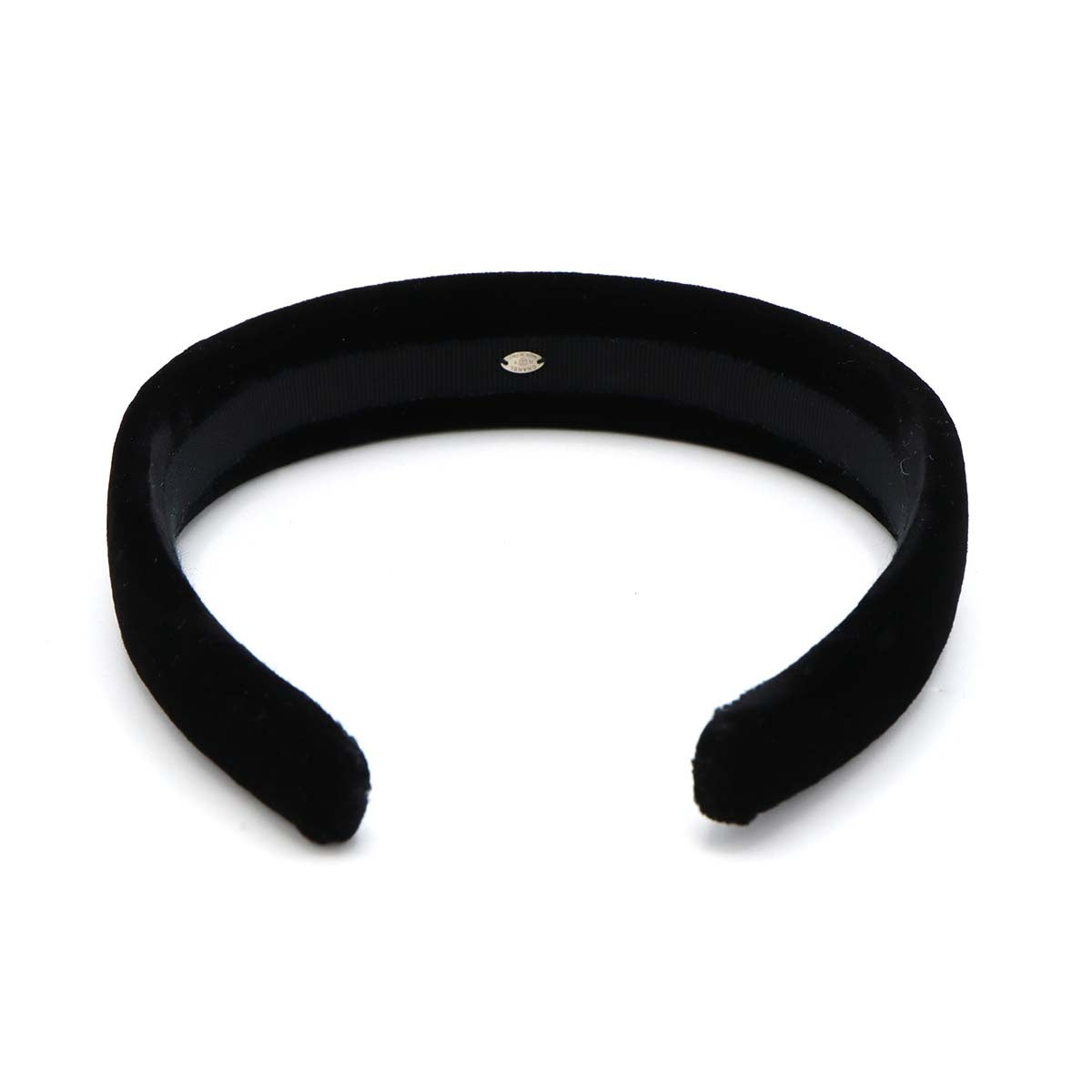 CHANEL シャネル カチューシャ ベロア AA8558 ココマーク 22B ブラック