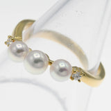 仕上済 MIKIMOTO ミキモト パール リング K18 約9.5号 約2.2g レディース ジュエリー H17542