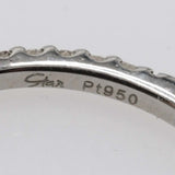 仕上げ済 STAR JEWELRY スタージュエリー リング ダイヤ 8号 pt950 D0.15 約1.5g ジュエリー ◆ 30k54-357