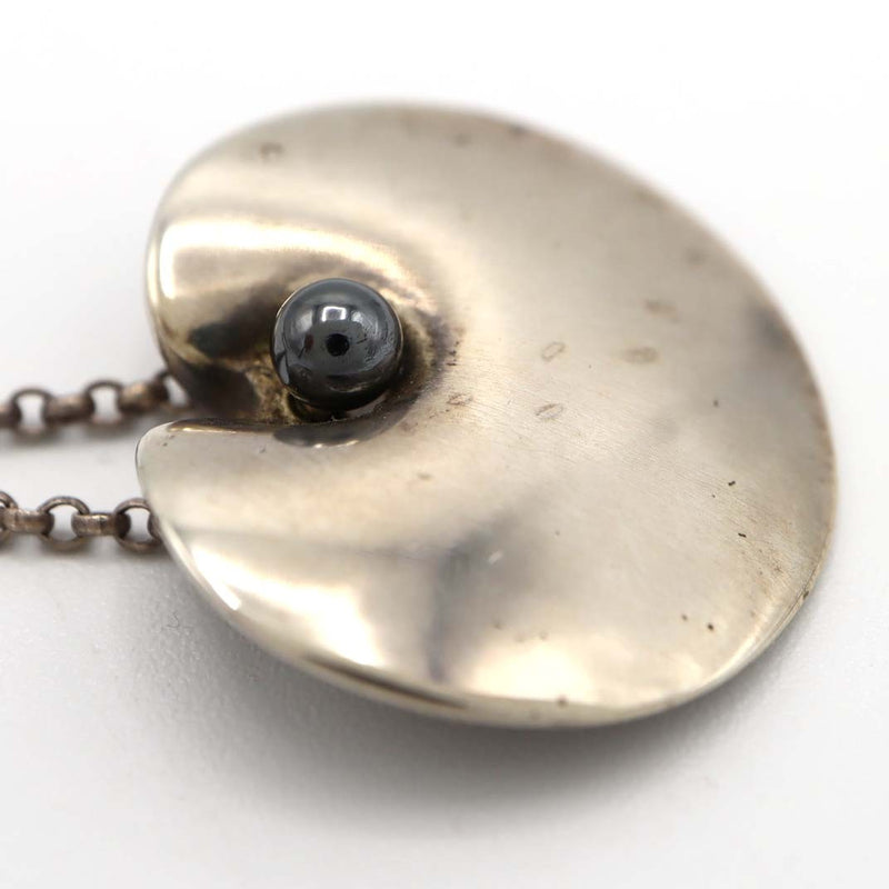 Georg Jensen ジョージジェンセン ネックレス 1999 ヘマタイト シルバー925 6.3g アクセサリー H8877