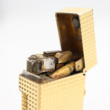 dunhill ダンヒル ガスライター スクエア型 ゴールドカラー 喫煙具 着火未確認 ケース有 M990