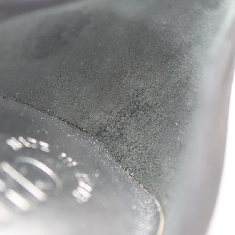 CHANEL シャネル G27028 ココマーク ヒール パンプス スエード 靴 36 1/2 ブラック レディース 箱有 25k810-2