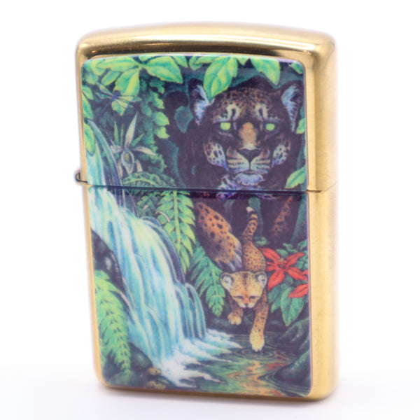 未使用品 ZIPPO ジッポ Mysteries of the Forest ミステリー オブ ザ フォレスト 豹 オイルライター 喫煙具 H12684-2
