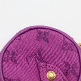 LOUIS VUITTON LV ルイヴィトン コインパース M68291 モノグラム デニム ラウンド ポーチ キーチェーン付 M4455