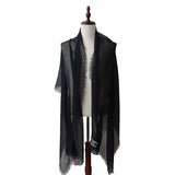 CHANEL シャネル ストール 黒 CC ココマーク カシミヤ 100％ 薄手 ショール 服飾小物 H20760