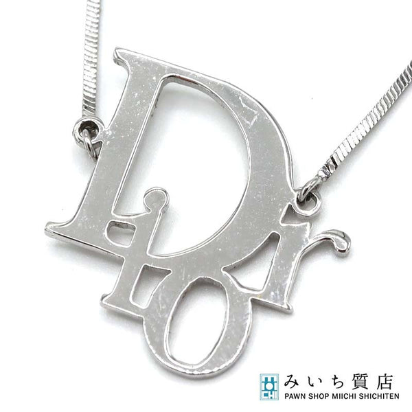Christian Dior ディオール ネックレス Diorロゴ シルバーカラー 約7.8g アクセサリー H8575