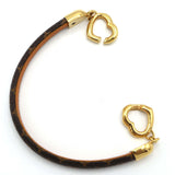 LOUIS VUITTON LV ルイヴィトン ブレスレット セイイエス M6758E 17 約9.8g ブラウン アクセサリー H18905