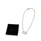 Christian Dior ディオール ネックレス プレート ドッグタグ シルバーカラー 約9.5g アクセサリー H1685
