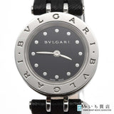腕時計 稼働 BVLGARI ブルガリ B-zero1 ビーゼロワン BZ23BSL クォーツ 黒文字盤 レディース 箱有 21k620-1