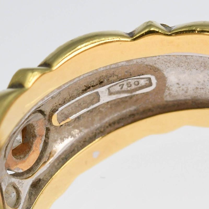 CAZZANIGA カッツァニーガ リング 指輪 ダイヤ 750 約13.5号 約7.8g アクセサリー ジュエリー H9818
