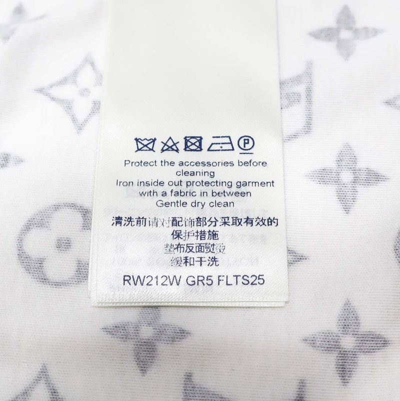 LOUIS VUITTON ルイヴィトン Tシャツ Mサイズ CA36929 モノグラム メンズ 白 チェーン付き H20817