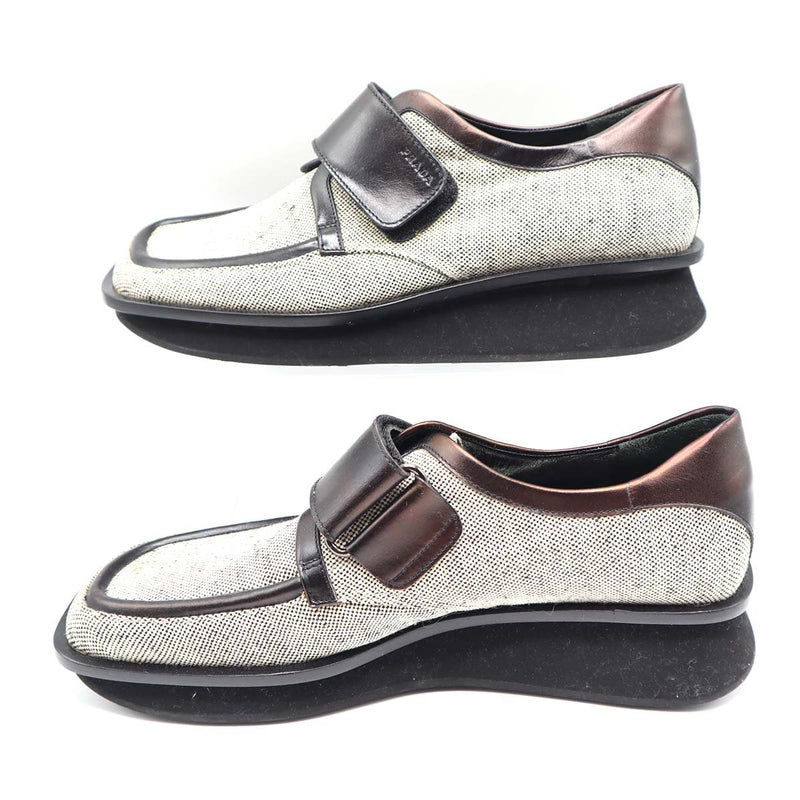 PRADA プラダ スクエアトゥーシューズ グレー系 メンズ 靴 H1454