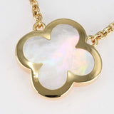 仕上済 VanCleef&Arpels VCA ヴァンクリーフ&アーペル ネックレス ピュアアルハンブラ マザーオブパール 750 8.3g ジュエリー H17682