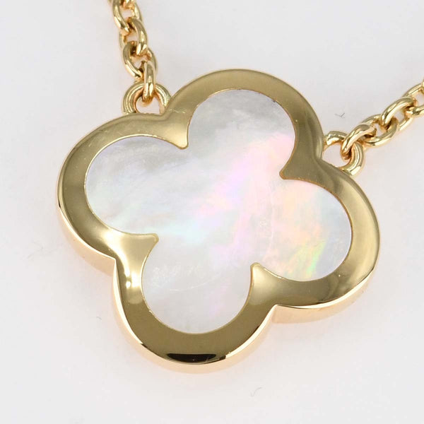 仕上済 VanCleef&Arpels VCA ヴァンクリーフ&アーペル ネックレス ピュアアルハンブラ マザーオブパール 750 8.3g ジュエリー H17682