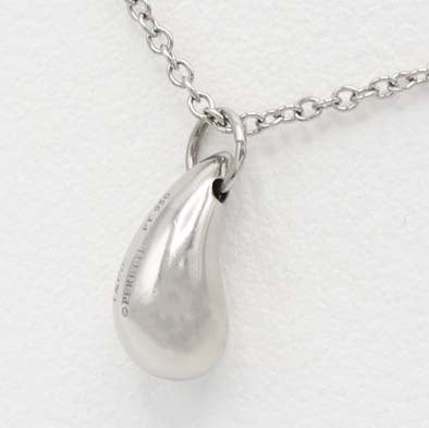TIFFANY＆Co. ティファニー ネックレス ティアドロップ PT950 約3.3g アクセサリー レディース 箱有 M3723