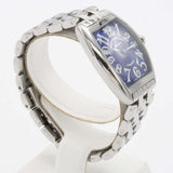 稼働 腕時計 FRANCK MULLER フランクミュラー トノウカーベックス 1752QZ クォーツ 青色文字盤 2025.4月電池交換 H17323