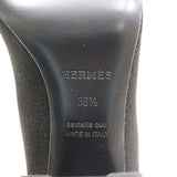 HERMES エルメス ヴォルヴェール ニットショートブーツ サイズ36 1/2 23.5cm ブラック 箱 保管袋 H22797