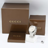 腕時計 稼働 GUCCI グッチ 142.4 クォーツ 白色系文字盤 2026.8電池交換済み 箱コマ H21703