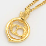 Christian Dior ディオール ネックレス CDロゴ ゴールドカラー 約4.4g アクセサリー 26k483-14