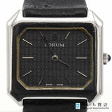 腕時計 稼働 CORUM コルム 手巻き メンズ ブラック色文字盤 M3895
