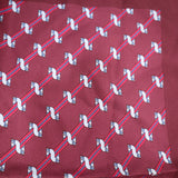 HERMES エルメス スカーフ カレ40 馬 ボルドー系 シルク100％ 服飾小物 H21884