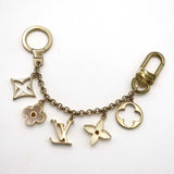 LOUIS VUITTON ルイヴィトン チャーム M65111 チェーン フルール ドゥ モノグラム キーホルダー キーチェーン 箱袋あり 25k1037-5