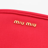 miumiu ミュウミュウ ポーチ 小物入れ 化粧ポーチ レッド 赤色 H21179