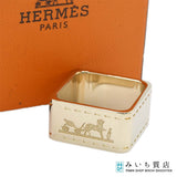 HERMES エルメス スカーフリング 90 ボルデュック 服飾小物 ゴールドカラー 箱袋 H22999!