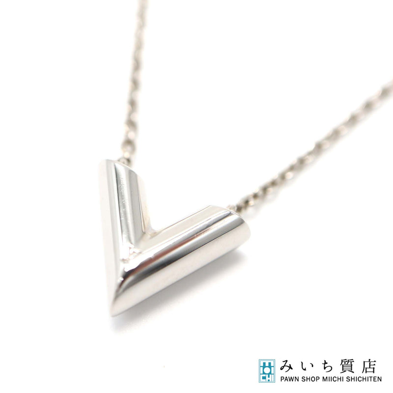 LOUIS VUITTON ルイヴィトン M63197 ネックレス エセンシャルV シルバーカラー 重量約9.3g アクセサリー 22s1091-1