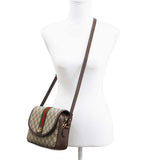 GUCCI グッチ オフィディア スモール ショルダーバッグ 722117 GGスプリーム キャンバス×レザー シェリーライン 袋あり H11011