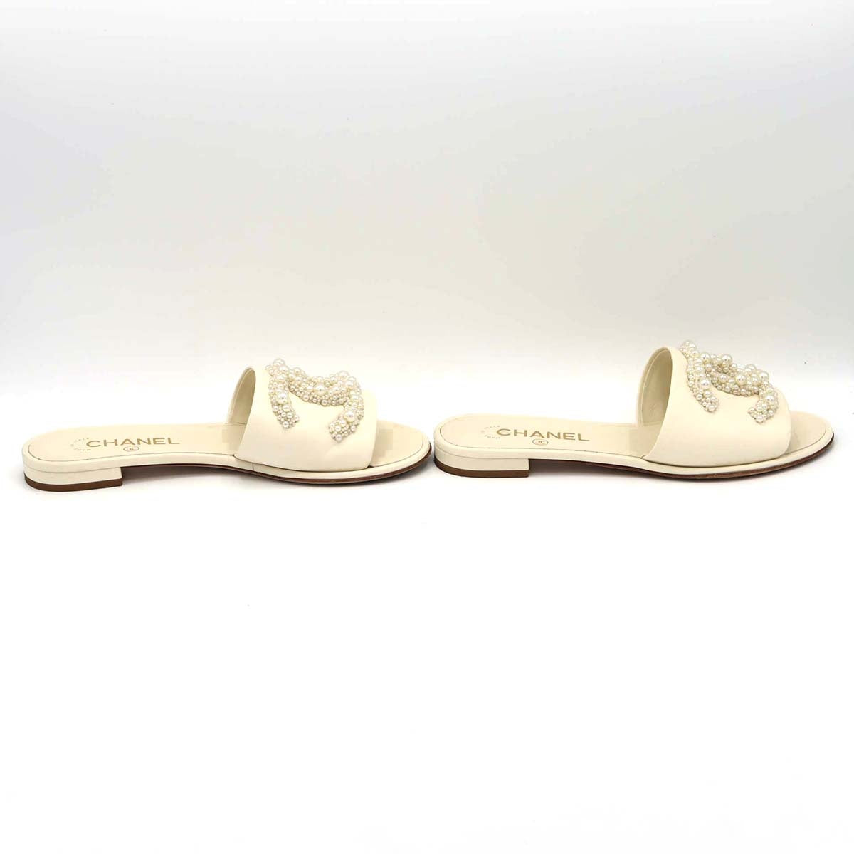 CHANEL☆シャネル サンダル　パール パール CHANEL(シャネル) サンダル・ミュール(レディース) - 海外通販