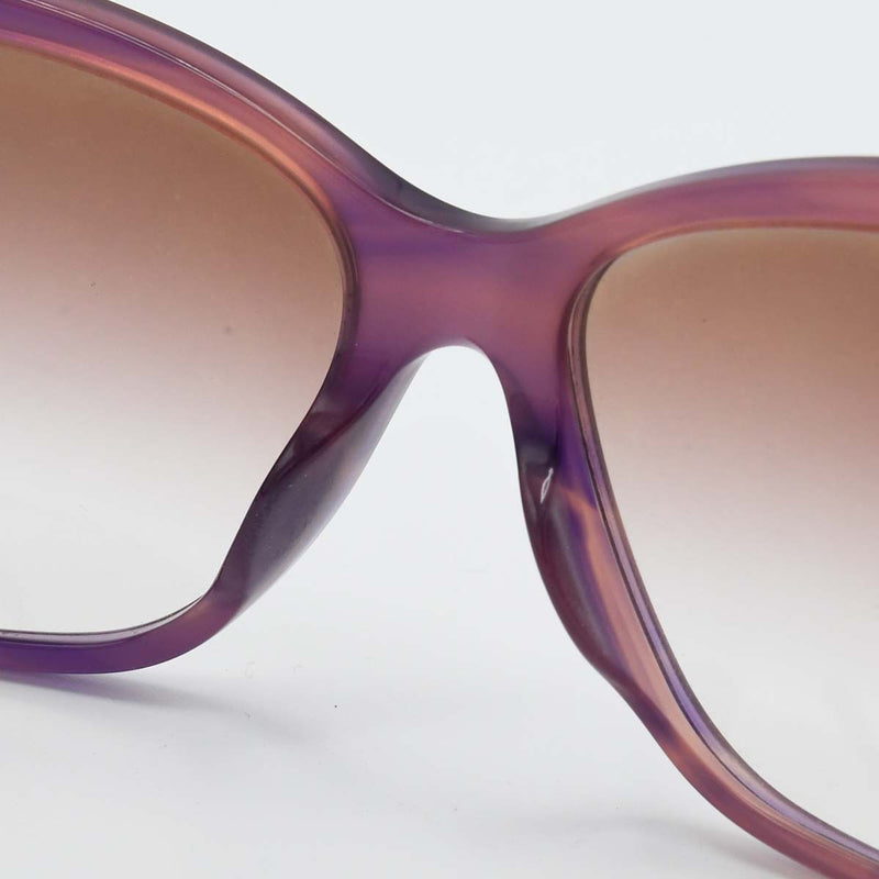 BVLGARI ブルガリ サングラス 8142-B-F 8254/8H パープル ラインストーン 度無し ケース付 H18660