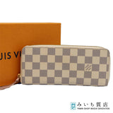 LOUIS VUITTON LV ルイヴィトン 財布 N61264 アズールダミエ ポルトフォイユ・クレマンス 長財布 箱袋 H23126