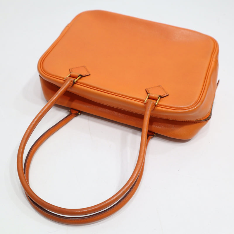 HERMES エルメス ミニプリュム プリュム20 ハンドバッグ 鞄 ◯X刻印 1994年製 オレンジ H20489