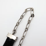 Christian Dior ディオール チョーカー DIOR ラインストーン ベロア 黒系 レディース 箱有 yo649