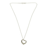 TIFFANY＆Co. ティファニー オープンハート ネックレス 約16mm ペンダント シルバー Ag925 約3.2g アクセサリー 24k1071-1