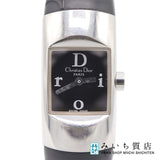 腕時計 稼働 Christian Dior ディオール D102-100 CF8549 クォーツ 黒文字盤 2025.6電池交換済 箱有 M1216